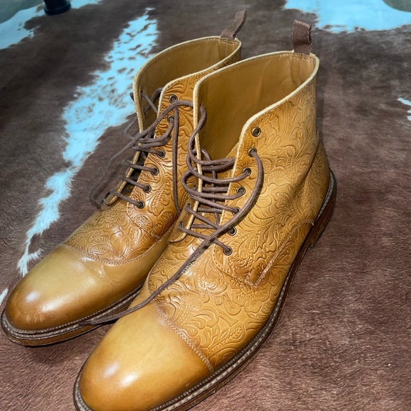 Men’s TAFT Paris Boot in Honey Floral - Picture 4 of 11